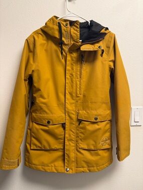 Airblaster stay wild Mustard Yellow snowboarding jacket